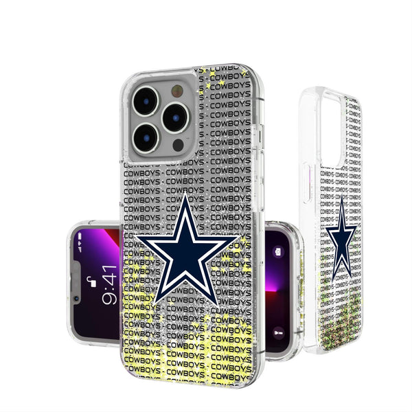 Dallas Cowboys Blackletter iPhone Glitter Case