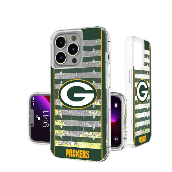 Green Bay Packers Football Field iPhone Glitter Case