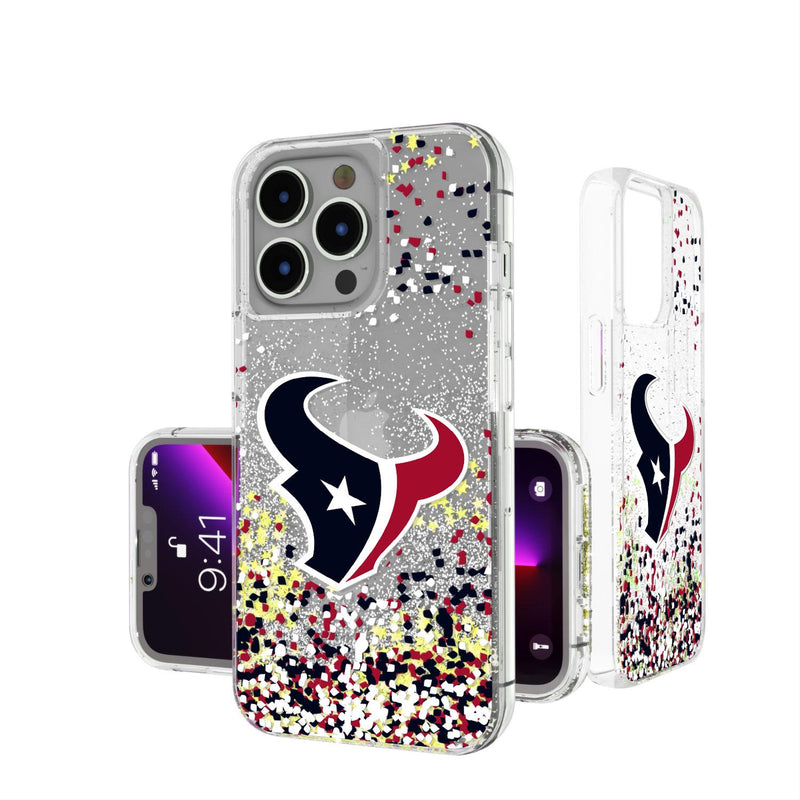 Houston Texans Confetti iPhone Glitter Case