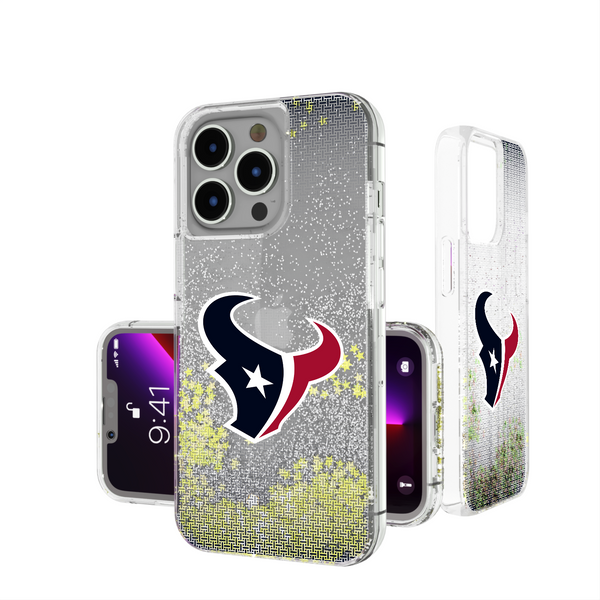 Houston Texans Linen iPhone Glitter Phone Case