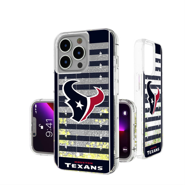 Houston Texans Football Field iPhone Glitter Case