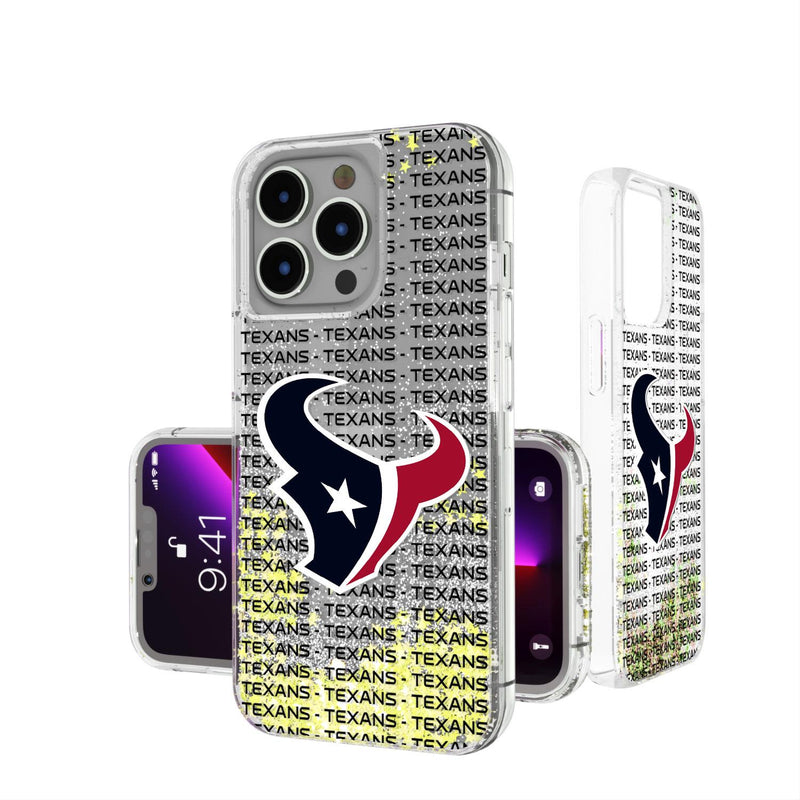 Houston Texans Blackletter iPhone Glitter Case