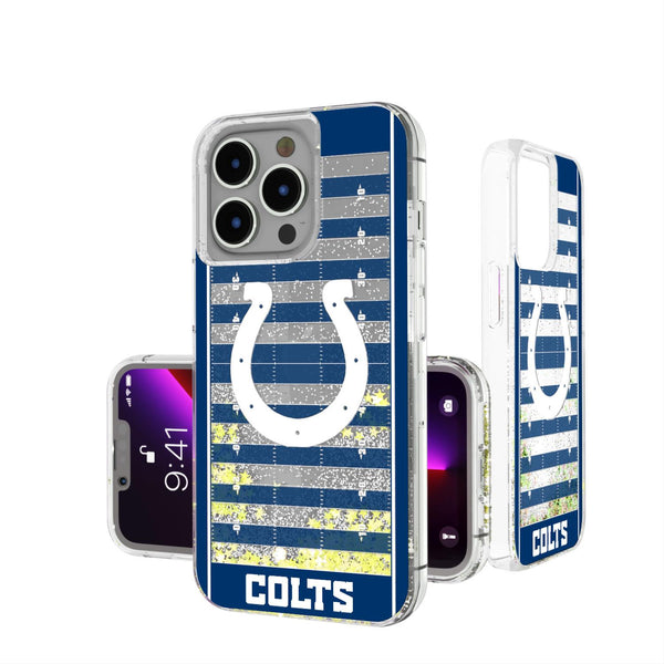 Indianapolis Colts Football Field iPhone Glitter Case