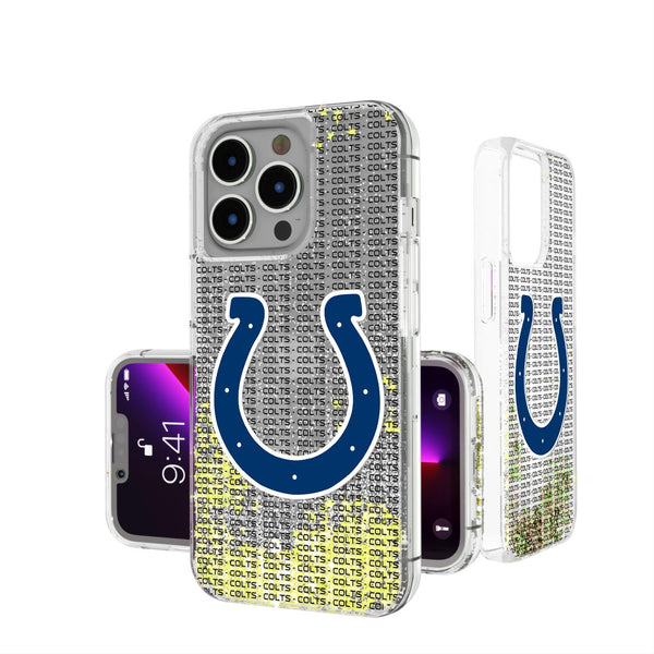 Indianapolis Colts Blackletter iPhone Glitter Case