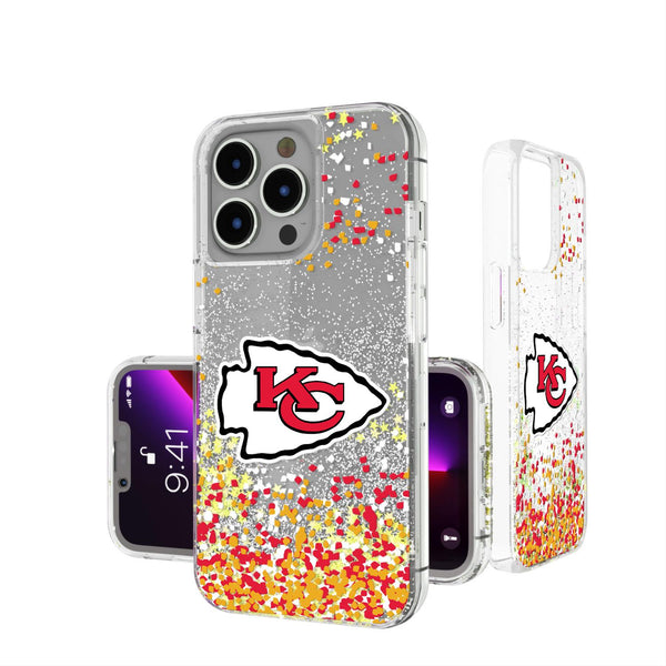 Kansas City Chiefs Confetti iPhone Glitter Case