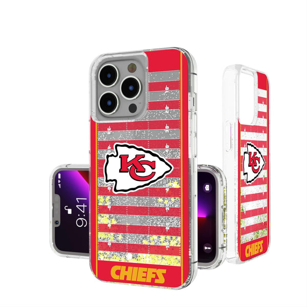 Kansas City Chiefs Football Field iPhone Glitter Case