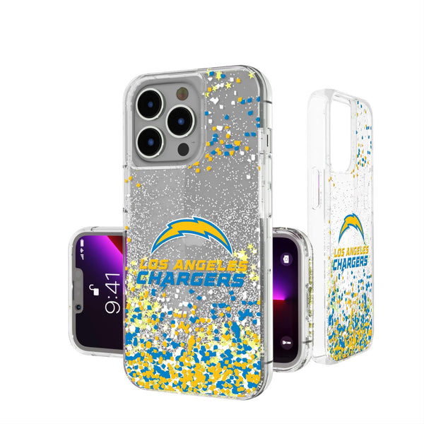 Los Angeles Chargers Confetti iPhone Glitter Case