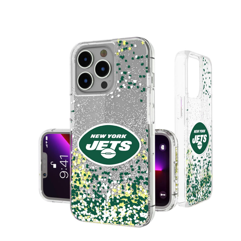 New York Jets Confetti iPhone Glitter Case