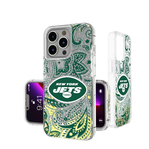 New York Jets Paisley iPhone Glitter Case