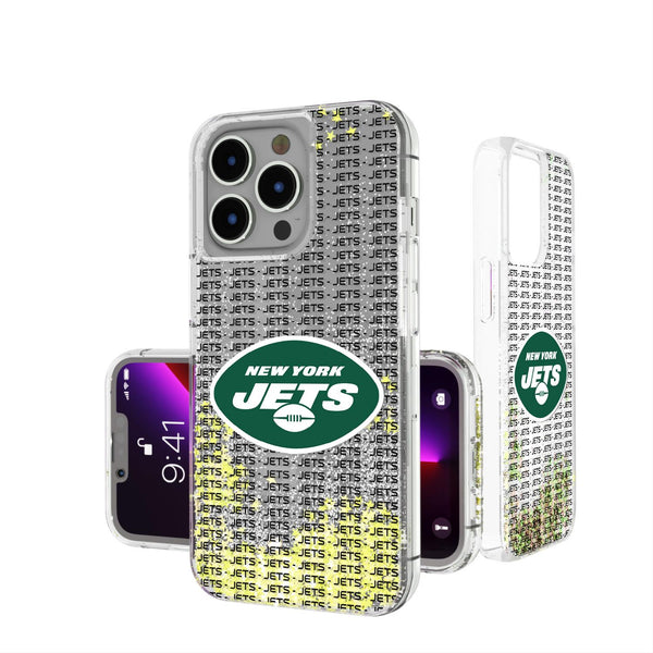 New York Jets Blackletter iPhone Glitter Case