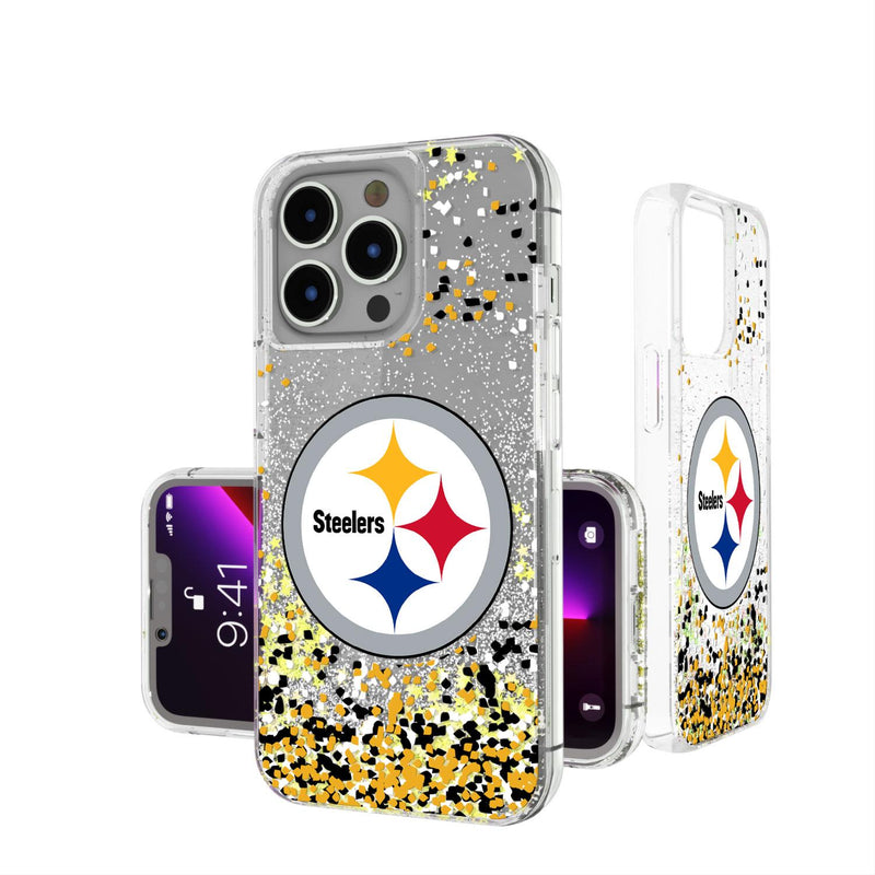 Pittsburgh Steelers Confetti iPhone Glitter Case