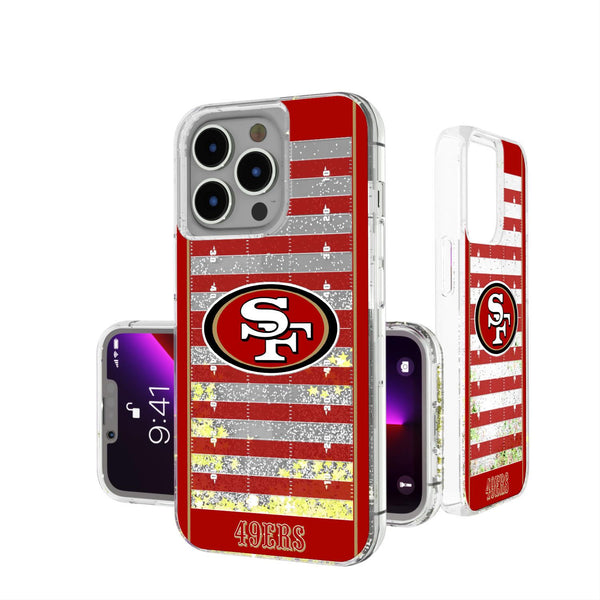 San Francisco 49ers Football Field iPhone Glitter Case