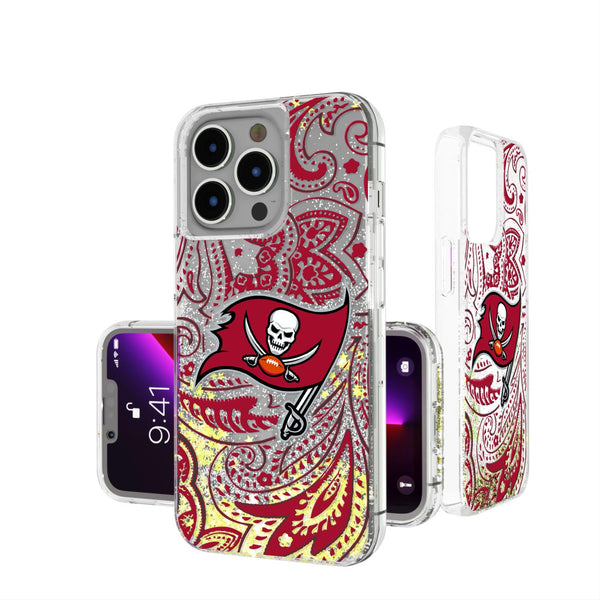 Tampa Bay Buccaneers Paisley iPhone Glitter Case