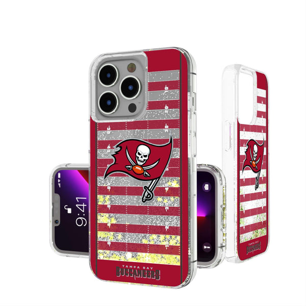 Tampa Bay Buccaneers Football Field iPhone Glitter Case