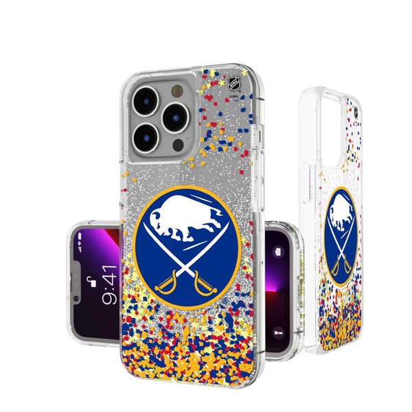 Buffalo Sabres Confetti iPhone Glitter Case