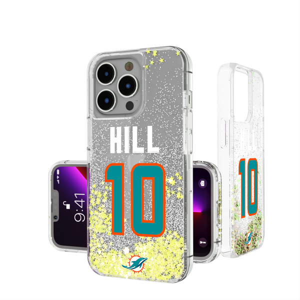 Tyreek Hill Miami Dolphins 10 Ready iPhone Glitter Phone Case