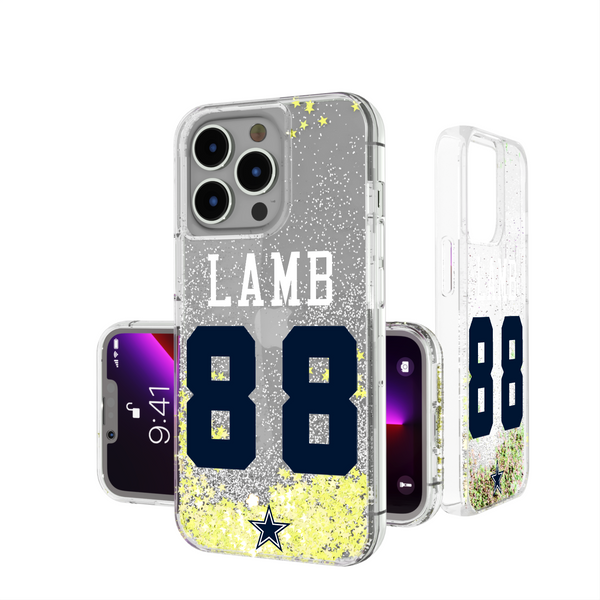 CeeDee Lamb Dallas Cowboys 88 Ready iPhone Glitter Phone Case