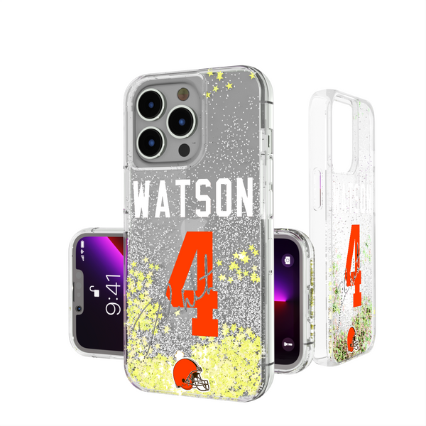 Deshaun Watson Cleveland Browns 4 Ready iPhone Glitter Phone Case