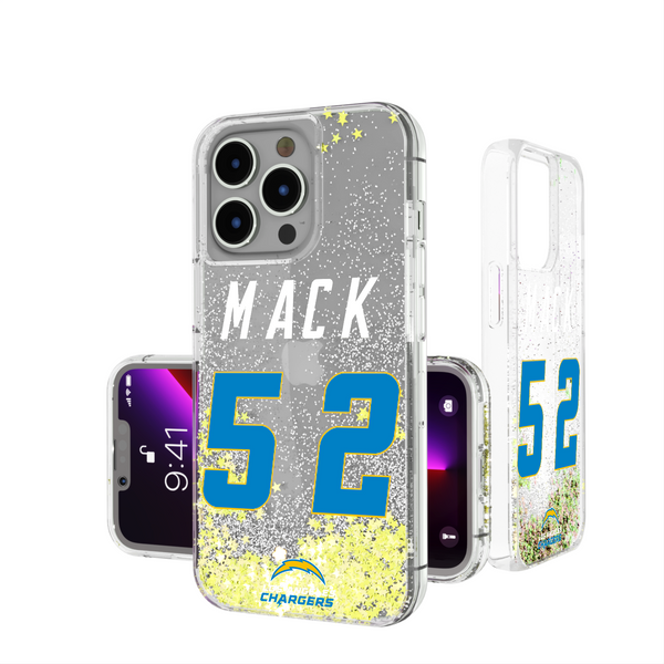 Khalil Mack Los Angeles Chargers 52 Ready iPhone Glitter Phone Case
