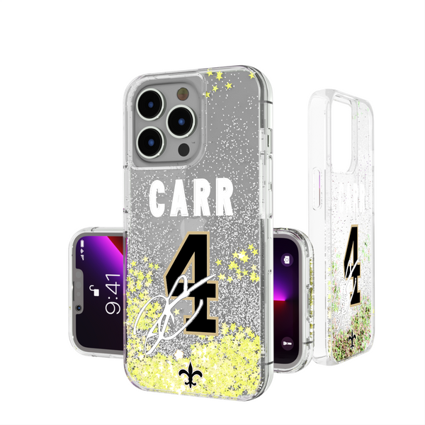 Derek Carr New Orleans Saints 4 Ready iPhone Glitter Phone Case