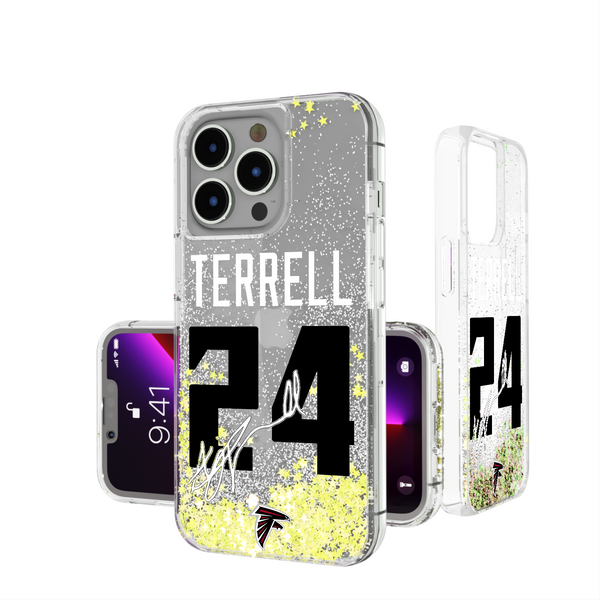 A.J. Terrell Atlanta Falcons 24 Ready iPhone Glitter Phone Case