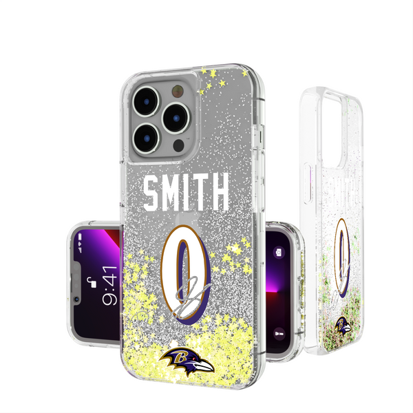 Roquan Smith Baltimore Ravens 0 Ready iPhone Glitter Phone Case