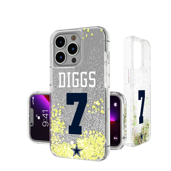 Trevon Diggs Dallas Cowboys 7 Ready iPhone Glitter Phone Case