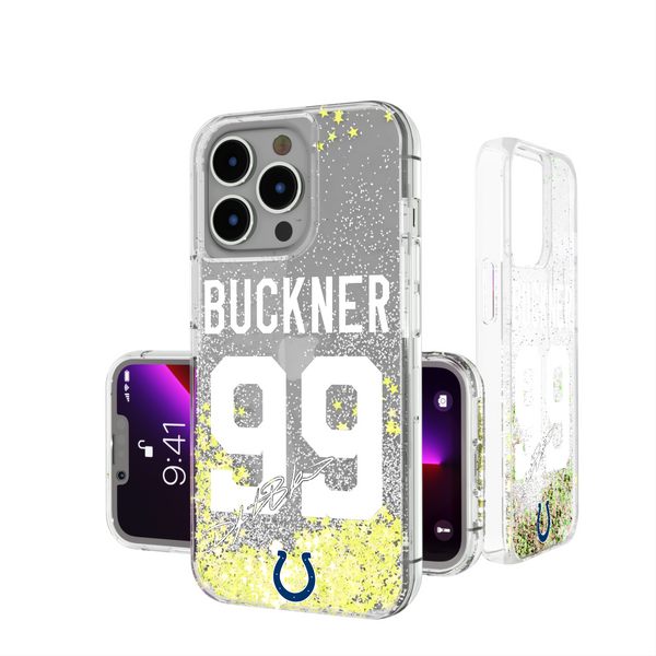 DeForest Buckner Indianapolis Colts 99 Ready iPhone Glitter Phone Case
