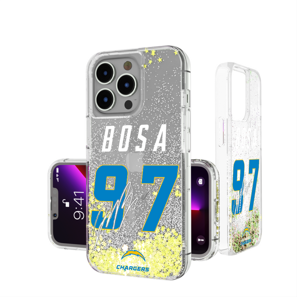 Joey Bosa Los Angeles Chargers 97 Ready iPhone Glitter Phone Case
