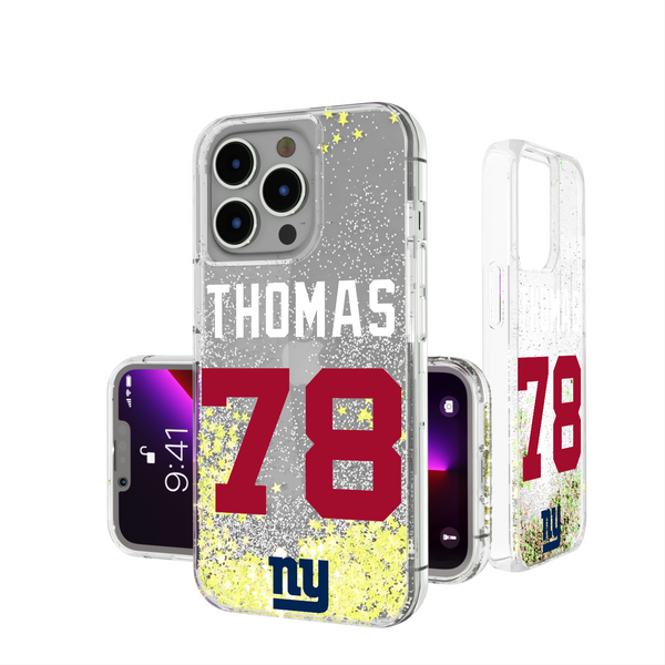 Andrew Thomas New York Giants 78 Ready iPhone Glitter Phone Case