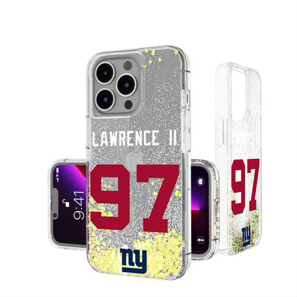 Dexter Lawrence II New York Giants 97 Ready iPhone Glitter Phone Case