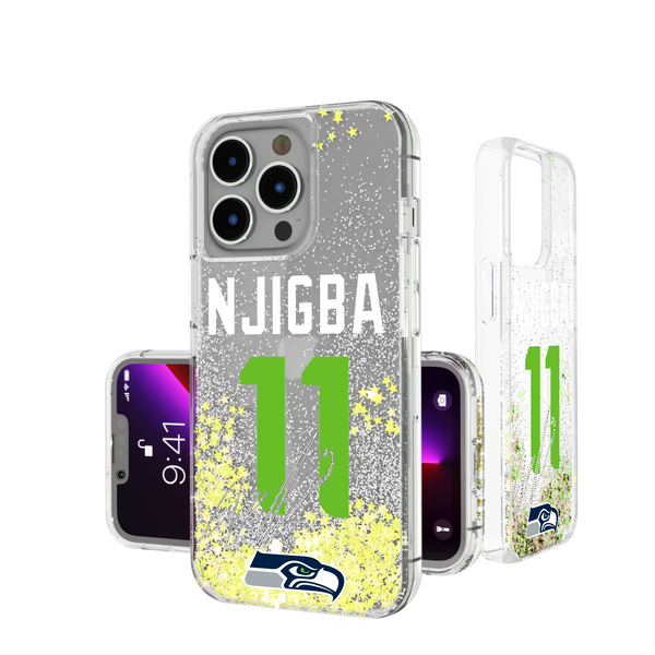 Jaxon Smith-Njigba Seattle Seahawks 11 Ready iPhone Glitter Phone Case