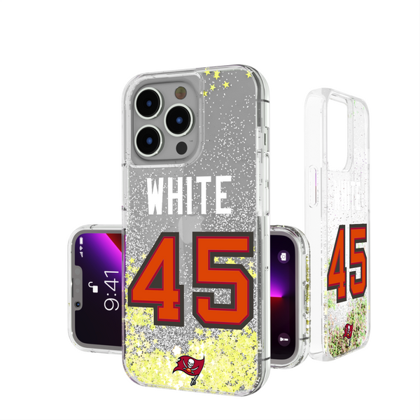Devin White Tampa Bay Buccaneers 45 Ready iPhone Glitter Phone Case
