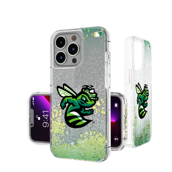 Augusta GreenJackets Linen iPhone Glitter Phone Case
