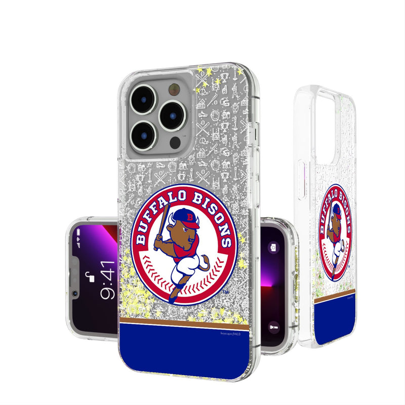 Buffalo Bisons Memories iPhone Glitter Case