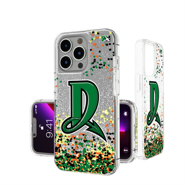 Dayton Dragons Confetti iPhone Glitter Case