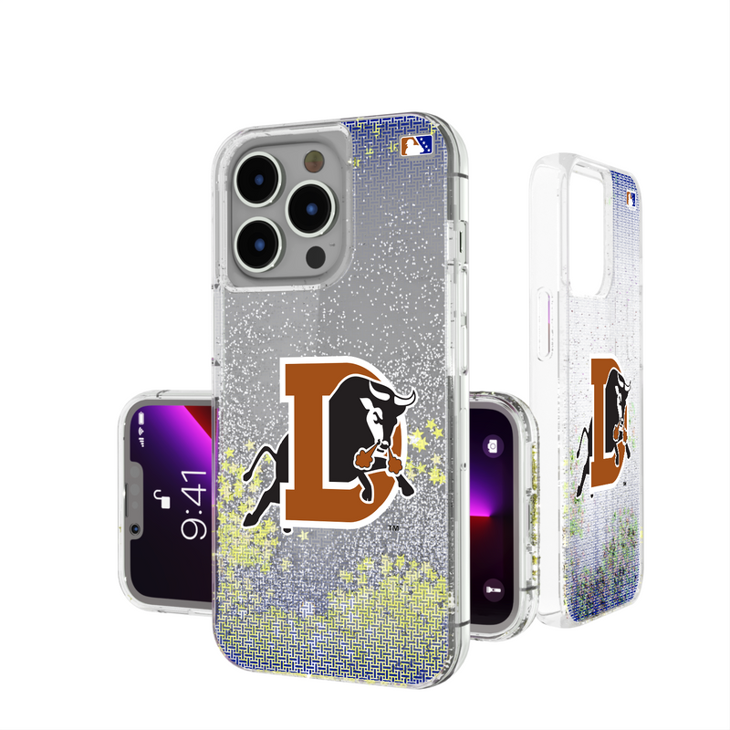 Durham Bulls Linen iPhone Glitter Phone Case