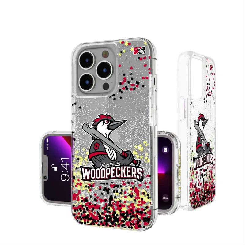 Fayetteville Woodpeckers Confetti iPhone Glitter Case