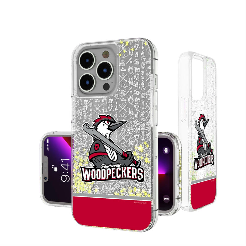 Fayetteville Woodpeckers Memories iPhone Glitter Case