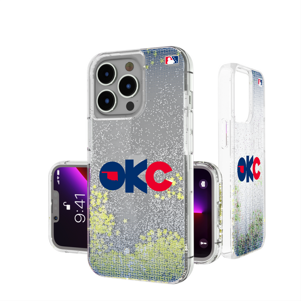 Oklahoma City Baseball Club Linen iPhone Glitter Phone Case