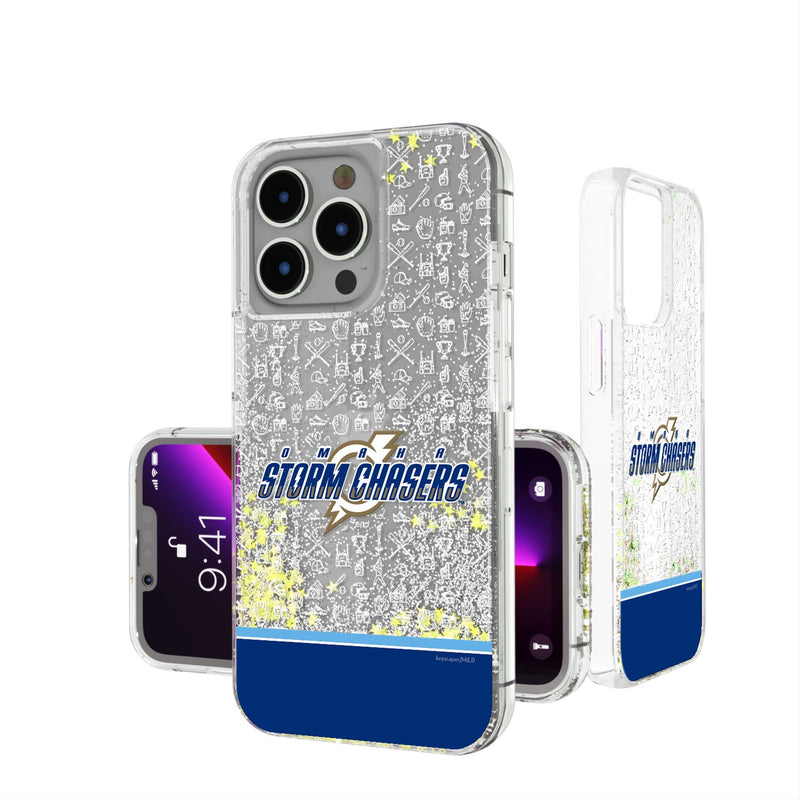 Omaha Storm Chasers Memories iPhone Glitter Case