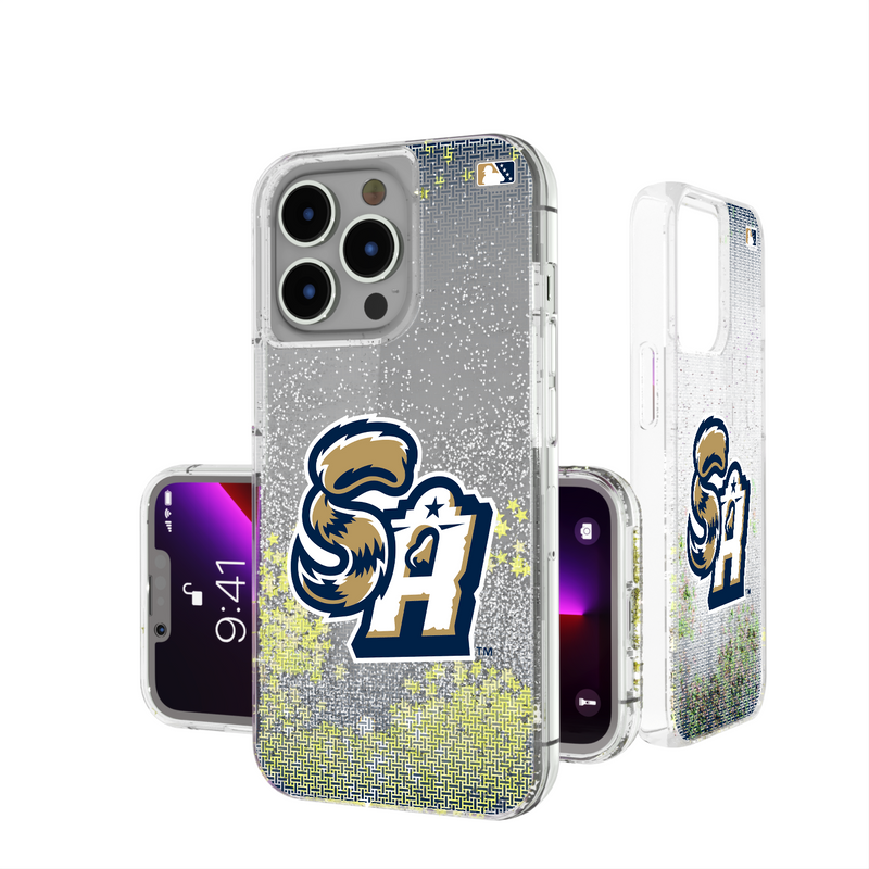 San Antonio Missions Linen iPhone Glitter Phone Case