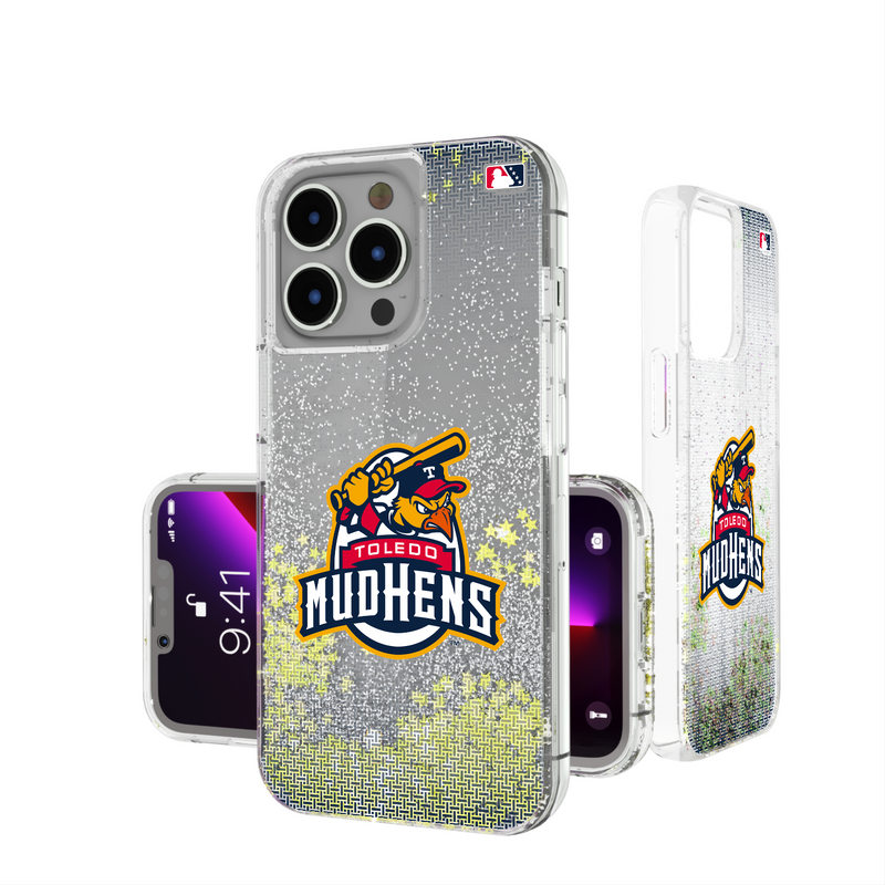 Toledo Mud Hens Linen iPhone Glitter Phone Case