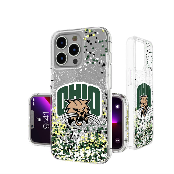 Ohio University Bobcats Confetti iPhone Glitter Case