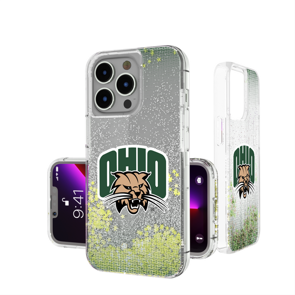 Ohio University Bobcats Linen iPhone Glitter Phone Case