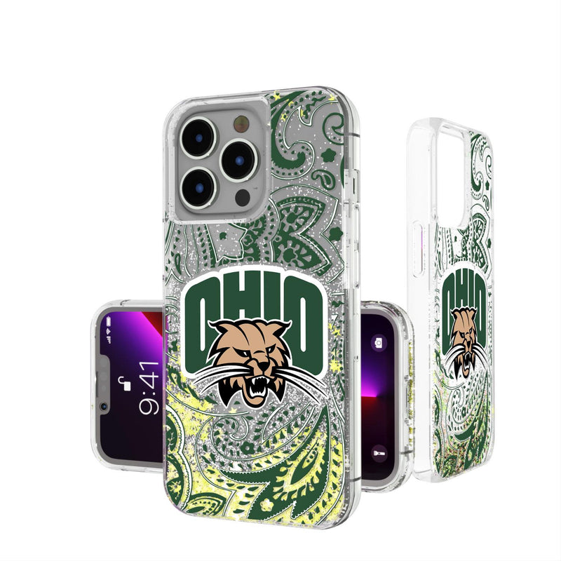 Ohio University Bobcats Paisley iPhone Glitter Case