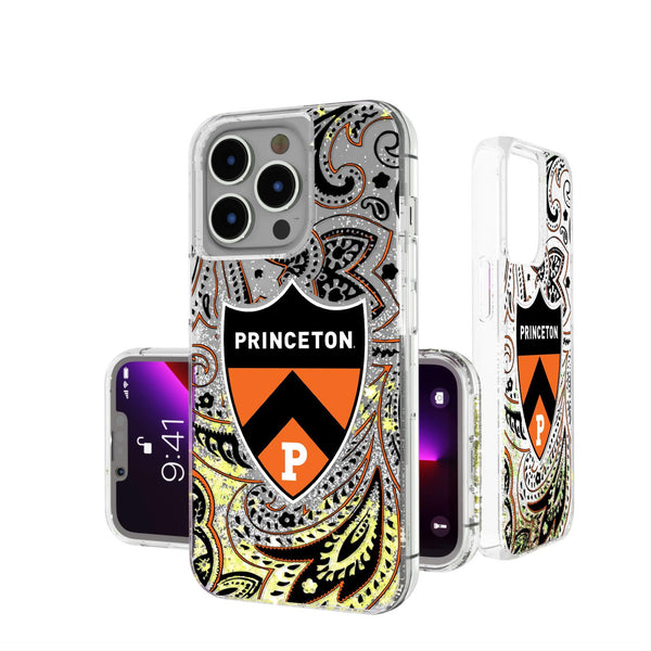 Princeton Tigers Paisley iPhone Glitter Case