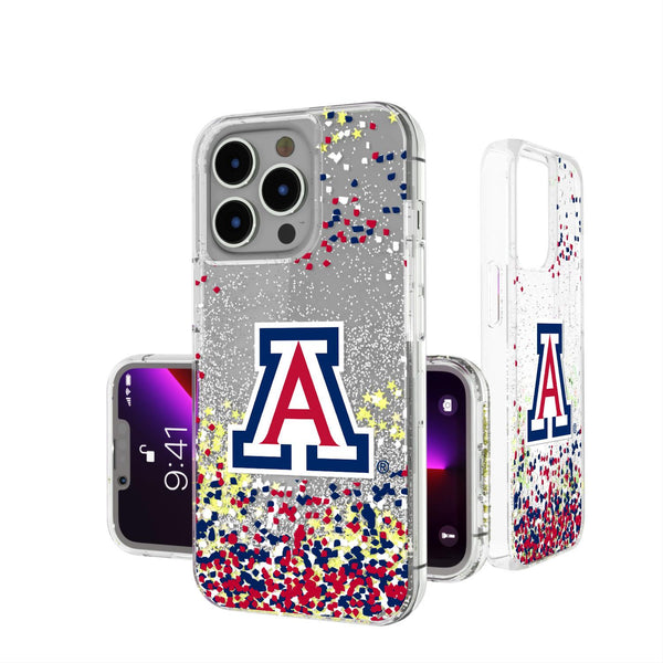 Arizona Wildcats Confetti iPhone Glitter Case