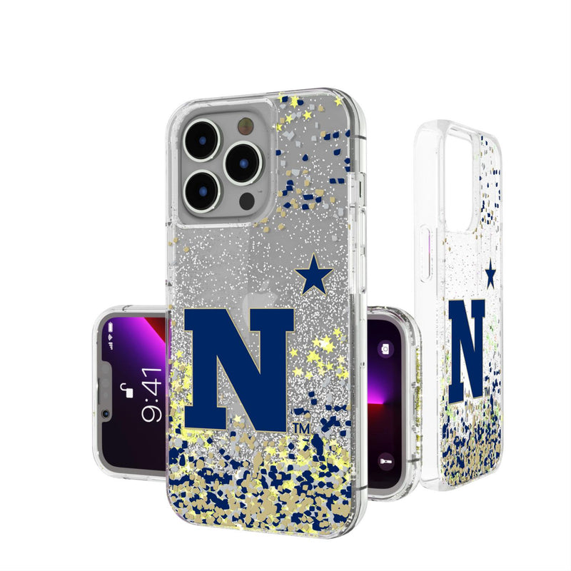 Naval Academy Midshipmen Confetti iPhone Glitter Case