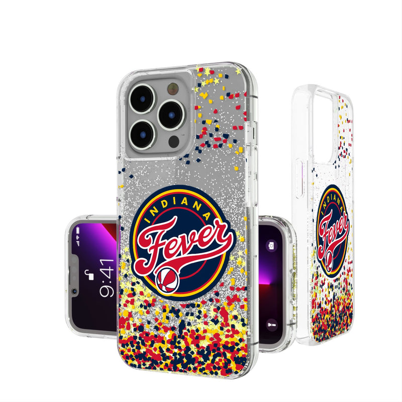 Indiana Fever Confetti iPhone Glitter Case